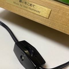 オルゴール内蔵　グリム　ステンドグラスランプ　アンティーク　テーブルランプの画像