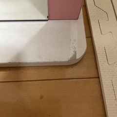 姿見 棚 鏡 ピンクの画像