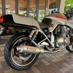 予備検査付き❗️SUZUKI GSX400S 刀　ヨシムラチタンマフラー　オールペイント　シート張り替え　油脂類交換　フロントフォークOH プラグ交換の画像