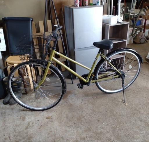 クロスバイク 横浜市引き取り限定 自転車シティサイクル27インチ FLUTE 中古現状渡し (ああ) 横浜