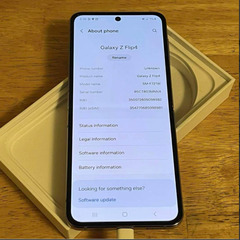 【超美品】Android Galaxy Flip 4｜256gb｜SIMフリーの画像