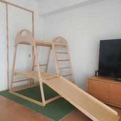 【お譲り先決まりました】木製ジャングルジムの画像