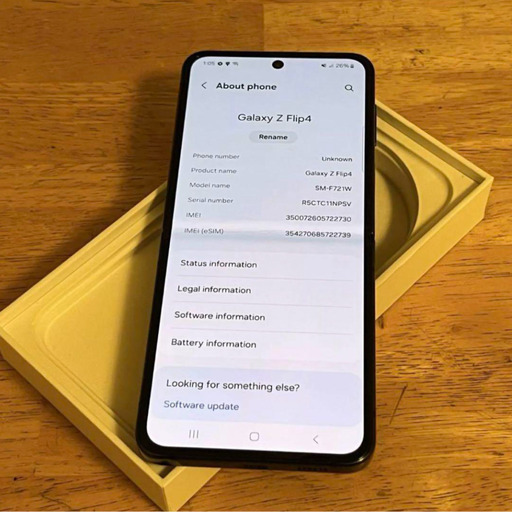 Galaxy - 【不良あり】Galaxy Flip 4｜256gb｜SIMフリー ムスビー｜【不良あり】Galaxy Flip 4｜256gb｜SIMフリー