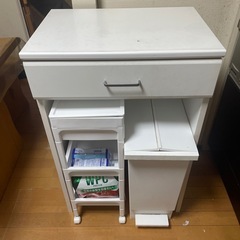 商談中🙆ニトリオンライン　引き出し付きゴミ箱上　ラックの画像