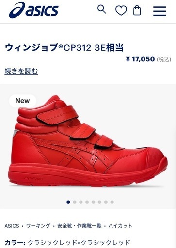 アシックス 安全靴 CP312 数量限定カラー【新品未使用】