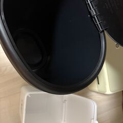 ゴミ箱二つの画像