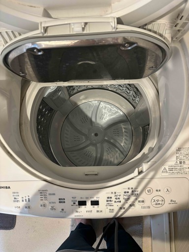 東芝電気洗濯乾燥機洗濯容量8kg (エポラー) 京田辺の生活家電の