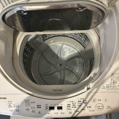 東芝電気洗濯乾燥機洗濯容量8kgの画像