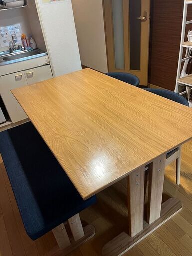 【超お買い得！美品】ダイニング5点セット ※直接引取限定・神戸市西区 ダイニング5点セット セラミクス2/ダイニングチェア グラブ