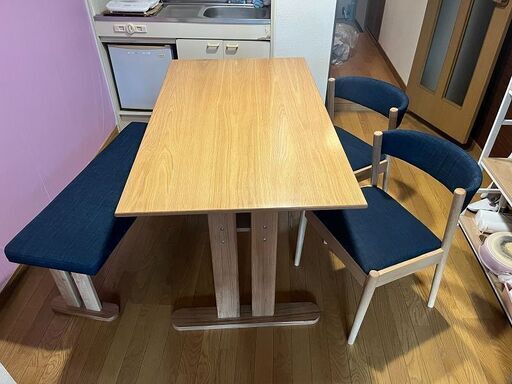 2/25まで【中古　値引します】ダイニングセット　都内近郊の方限定　運びます ニトリダイニングセット (おいも) 新琴似のダイニングセットの