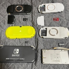 PSVita、PSP1000×2  PSP3000、にDS Lite、Switch Lite   6台まとめ売りの画像