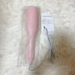 新品【ピンク】32mm ヘアアイロン カールアイロン 初心者向け ウェーブアイロンの画像
