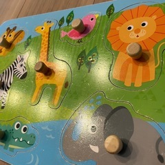パズル ペグ付き 知育 おもちゃの画像