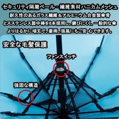 扇風機付き日傘　西彼、長崎市、大瀬戸町相談可の画像