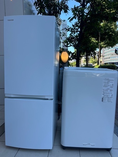 お値引可！2020年製(東京23区のみ送料と設置無料！)冷蔵庫 福岡市配送設置無料冷蔵庫、洗濯機セット (たなか) 吉塚の