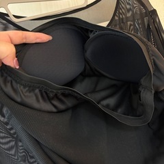 シースルートップス　LL 黒　ブラック　カップ付きの画像