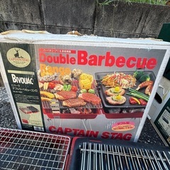 網と鉄板の2セット　キャンプ用品の画像