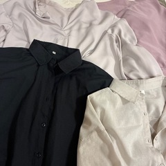 七部袖長袖トップスの画像