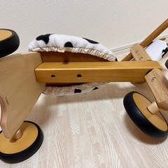 木のおもちゃ　モーモーバイクの画像