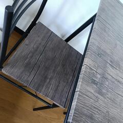 【取引中】アイリスプラザ ダイニングセット ダイニングテーブル セット 3点セット 2人掛け 2人用 ブラウン　の画像