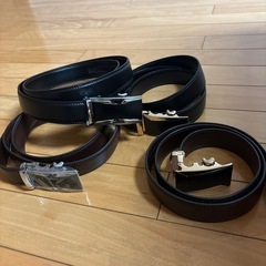 革製　ロック式　ベルト　