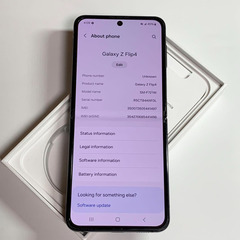 Android Galaxy Flip 4｜128gb｜SIMフリーの画像
