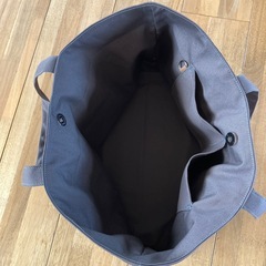 【ハンドメイド】帆布トートバッグ 肩がけ ダークグレー 0731 新品未使用の画像