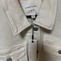 【美品】Habitual ホワイトデニムジャケット（レディースSサイズ相当）の画像