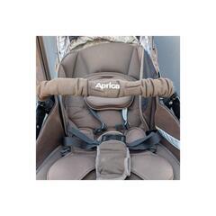 Aprica ベビーカー オプティア 両対面式 A形 ブラウン×花柄の画像