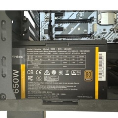 自作ゲーミングPC☆corei7-7700☆SSD256GB!メモリ16GB☆GTX1660tiの画像