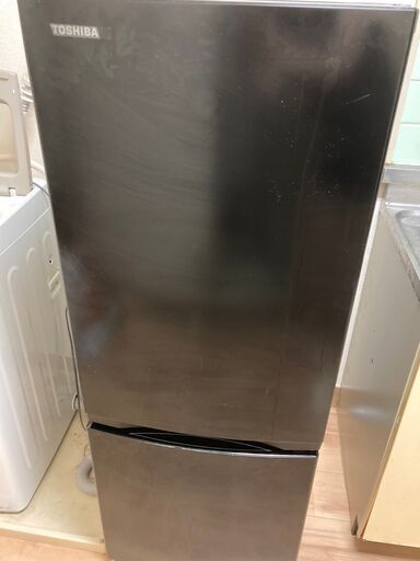 TOSHIBA GR-T15BS(K) 冷蔵庫 153L /2ドア/右開きタイプ