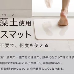 【0円】珪藻土マット　バスマット　防カビ　消臭タイプの画像