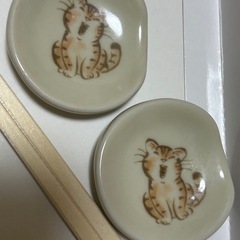 猫の模様の箸置きの画像