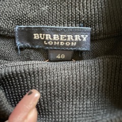 BURBERRY サマーニット 薄手 ノースリーブ ブラックの画像