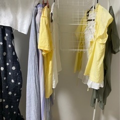 BRUKSVARA 洋服ラック／ハンガーラック、ホワイト、78×147cmの画像