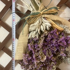ドライフラワー　スワッグ　スターチス　花束の画像