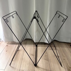 【キャンプ・アウトドア】ダストスタンド/折りたたみ/軽量/分別の画像