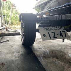 二艇積みトレーラーの画像