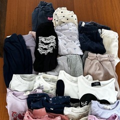 90〜110cm 秋冬 子供服 40点以 女の子 まとめ売り 保育園 幼稚園 入園準備の画像
