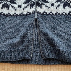 OLDGAP カウチン ニットセーター ダブル ジップ ダークグレー　おまけつけます‼️の画像
