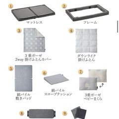 ファルスカ　ベビーベッドの画像