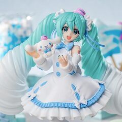 【訳有】【展示使用】初音ミクシリーズLuminasta“初音ミク×シナモロール”ホワイトドレスVer.の画像