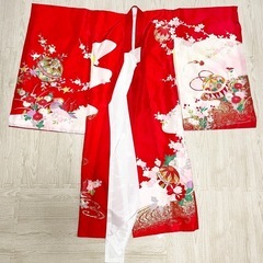 お宮参り 着物 女の子 絹100%の画像