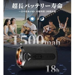 Bluetoothスピーカー ワイヤレス ポータブルスピーカー IPX6防水の画像
