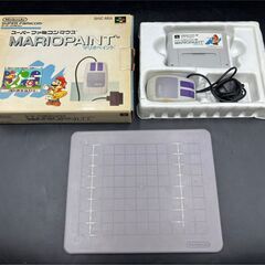 〇 Nintendo 任天堂 スーパーファミコンソフト SFC マリオペイントの画像