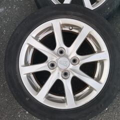 ダイハツ タント 純正 アルミホイール タイヤセットの画像