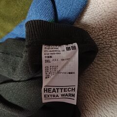 ♠　UNIQLO ヒートテックシームレスリブタートルネック サイズ３XL　  極暖・長袖　レディース  ユニクロの画像