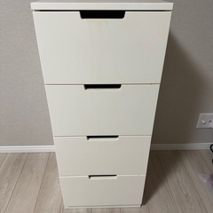IKEA 収納ボックス4段(ホワイト)の画像