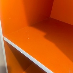 山善(YAMAZEN) 3段カラーボックス オレンジ の画像