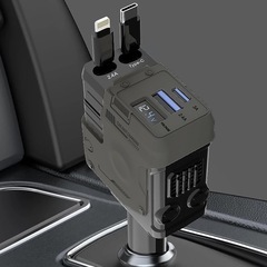 【商談中】新品未使用♥巻き取り式シガーポケット充電器 USB Type-C 黄色の画像